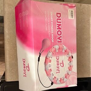 Dumoyi Smart Fitness Hoop in Pink and White